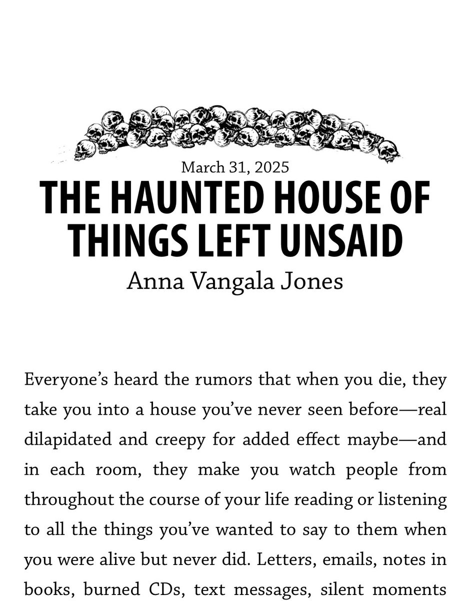 I have a new story in <a href="/havehadhavehad/">HAD</a>! my third one 💀 🏚️ ✨ grateful as always to editor <a href="/Aaron__Burch/">Aaron Burch</a> for providing a wonderful home for my words + to all of you who read it ♡ havehashad.com/hadposts/the-h…