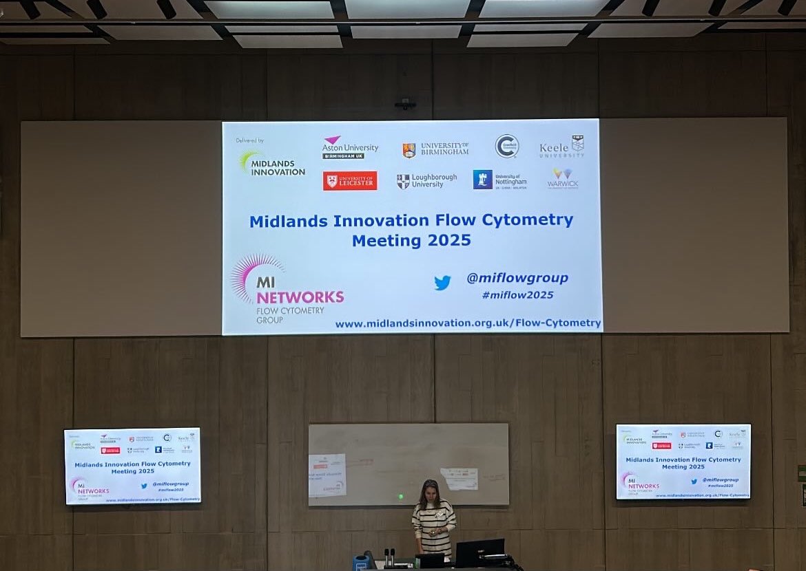 A day well spent at the university of Warwick for the <a href="/InnovationMids/">Midlands Innovation</a> flow cytometry meeting. Some interesting talks about the new technologies out there and some helpful tips for my own work 😊. Thanks to the organisers for a great event! <a href="/miflowgroup/">MI Flow Cytometry Group</a>. #miflow2025