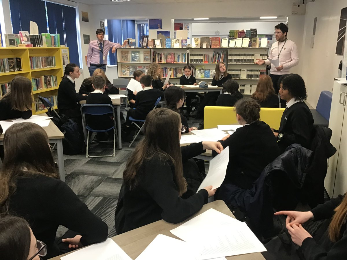 HHS_Reading's tweet photo. A fantastic poetry workshop yesterday as part of a Holmfirth response to the Marsden Tenterhooks collaboration with Simon Armitage. Matt Abbott used Simon’s poems as prompts to inspire writing about Holmfirth! ✍️ https://t.co/WkhPhzIVvO