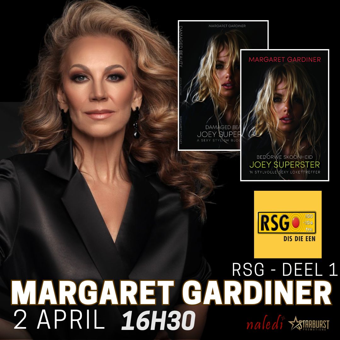 margaret gardiner (@margaretggg) on Twitter photo More gaan ek n onderhoud voer met #RSGradio Dit was so goed hulle moes dit in twee deele deel. Luister 16:30 - hoor van my boek Bedorwe Skoonheid: Joey Superster wat jy kan by @nalediuitgewers bestel of by <a href="/ExclusiveBooks/">Exclusive Books</a> koop More gaan ek n onderhoud voer met #RSGradio Dit was so goed hulle moes dit in twee deele deel. Luister 16:30 - hoor van my boek Bedorwe Skoonheid: Joey Superster wat jy kan by @nalediuitgewers bestel of by <a href="/ExclusiveBooks/">Exclusive Books</a> koop