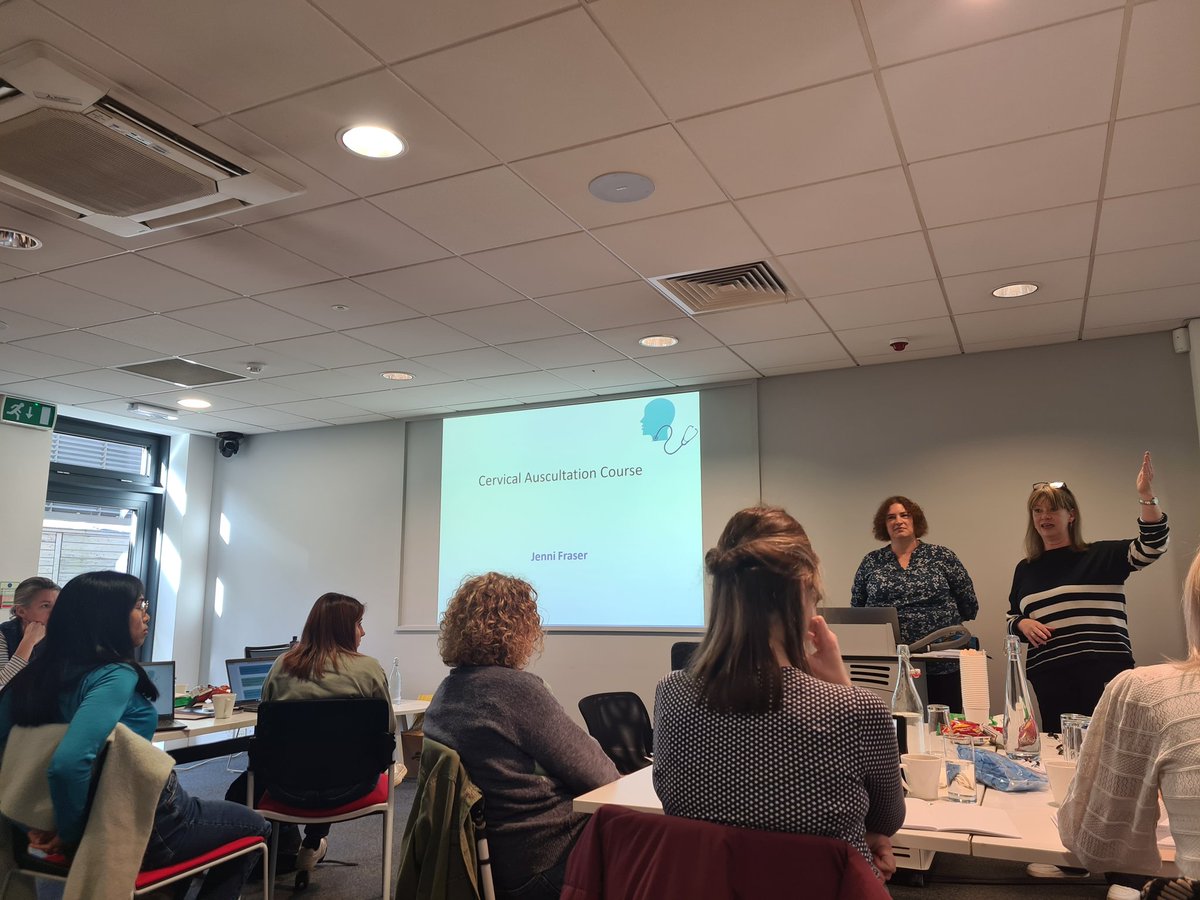 Yesterday some of our speech therapists set off on a journey to Coventry in the name of CPD! Congratulations to Tima, Lizzy, Camilla and Preett for their new skills in cervical auscultation! #dysphagia  #cervicalauscultation #CA