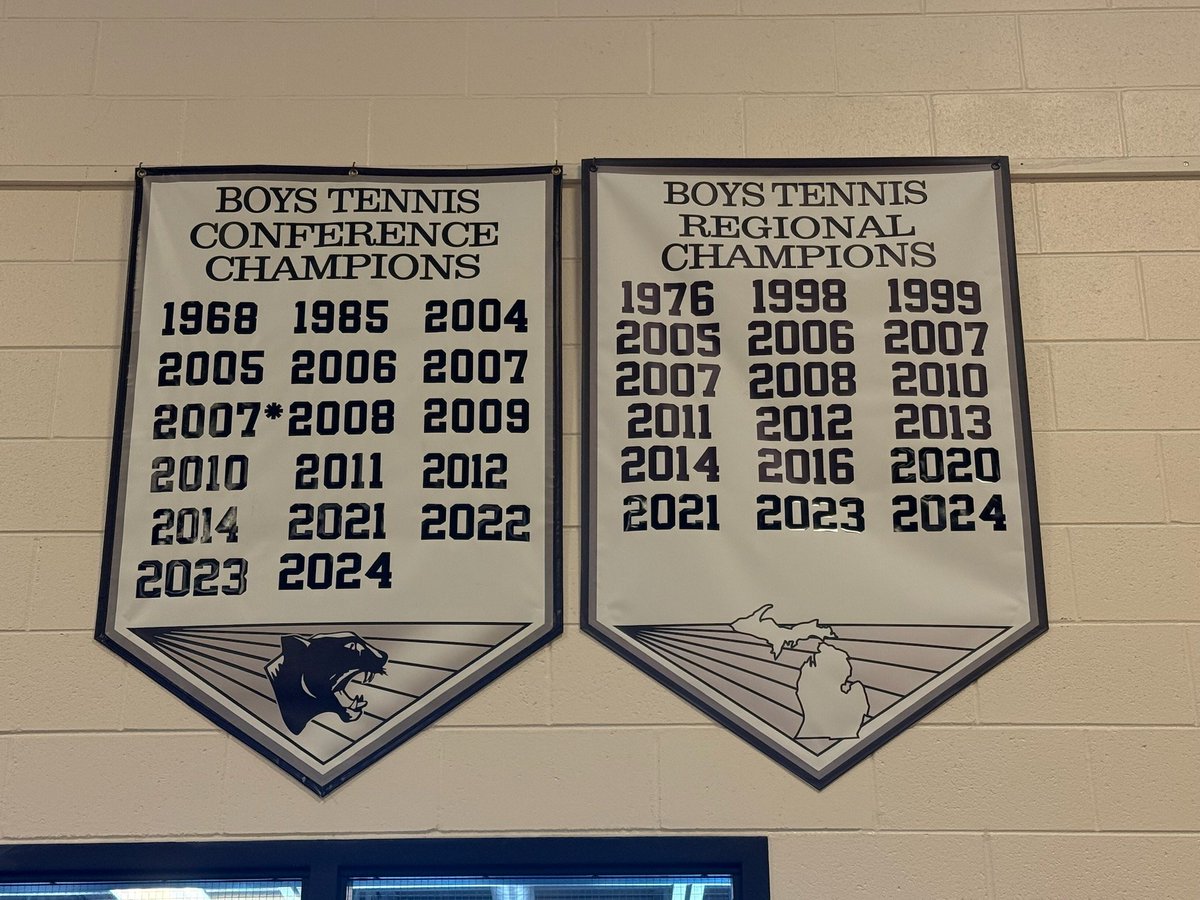 It's a great day when the banners get updated with the results from the fall season! GO WO! <a href="/wopanthers/">West Ottawa Panthers</a> <a href="/WestOttawaHS/">West Ottawa HS</a>