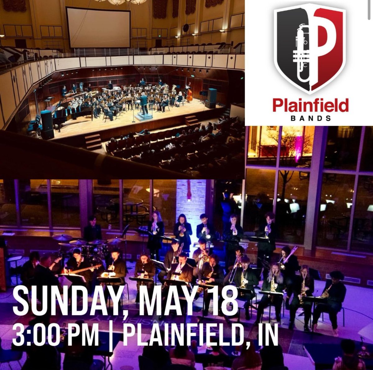 The Plainfield High School Band takes the Hendricks Live! stage on Sunday, May 18 at 3 PM!

Tickets go on sale this Friday, April 4 at 10 am, and they will be available at hendrickslive.org/events. For questions about purchasing tickets, please email info@hendrickslive.org.