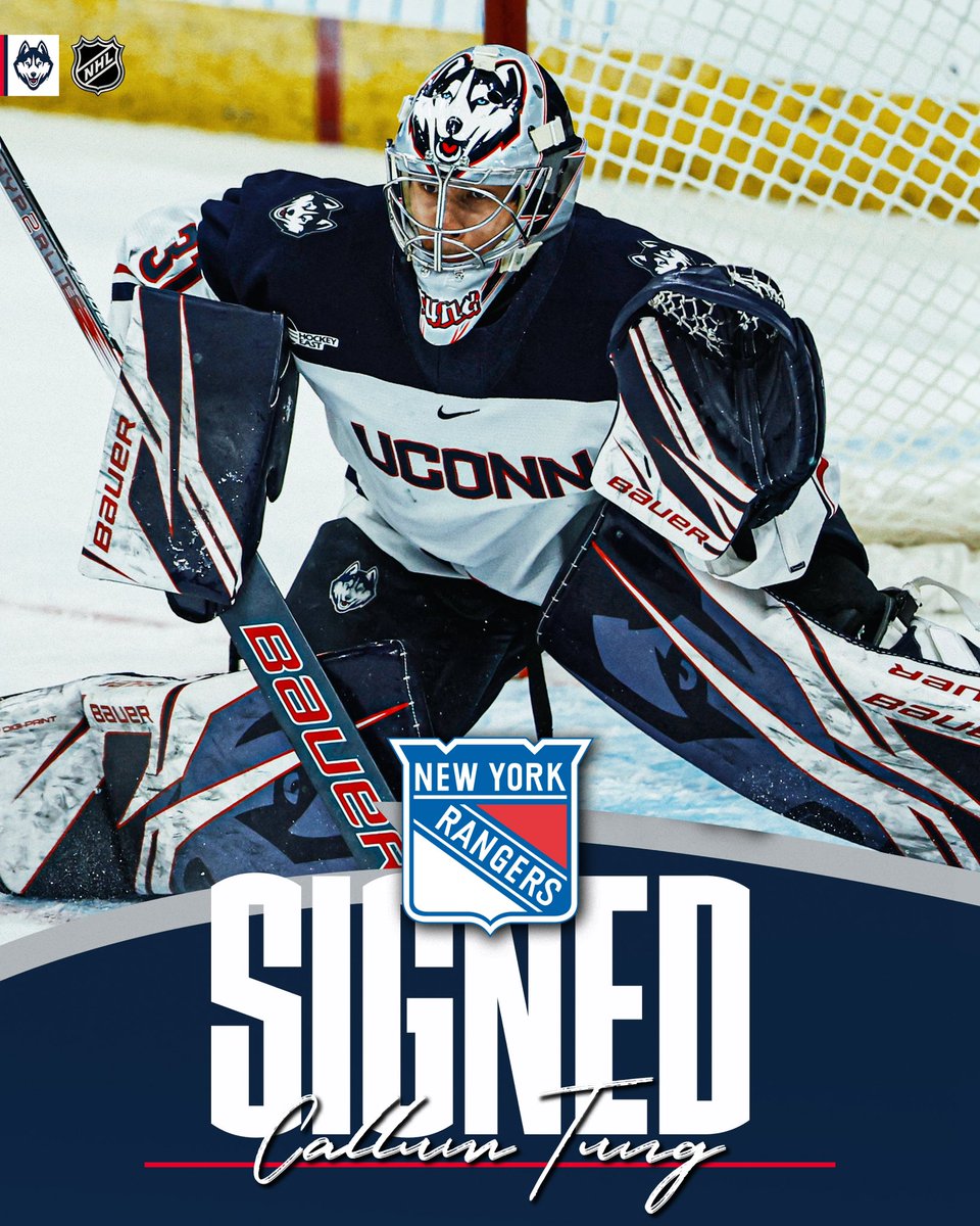 Heading to the Pros‼️👀

Another Ice Bus member is  heading to the pros as Callum Tung has officially signed an ELC with the New York Rangers! Congrats Callum❄️🏒🚌