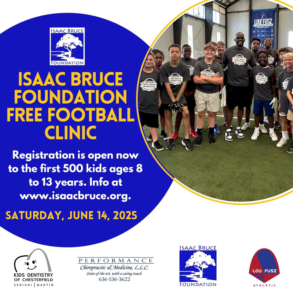 Registration for the IBF’s FREE Football Clinics is open now! Visit zeffy.com/ticketing/2025… for more info and to register!