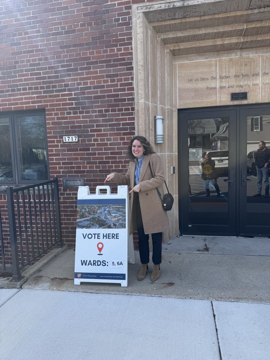 It was a surreal moment to see my name on the ballot this morning. Over the last 105 days, I have met with voters and built a coalition of Wisconsinites ready to restore high standards. Make sure you cast your ballot today for high standards and Brittany Kinser! 🗳️🇺🇸