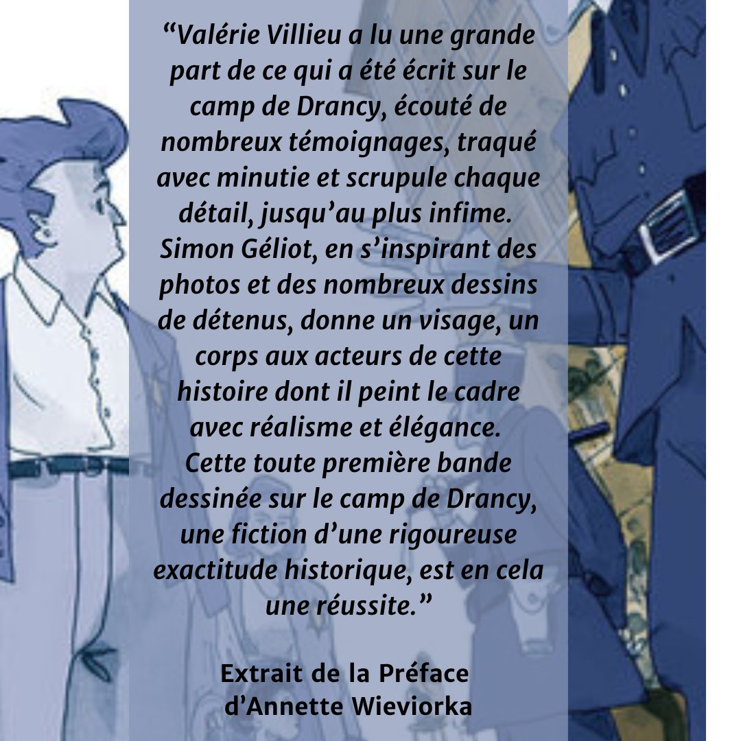 Fondation_Shoah's tweet photo. #Parution Le camp d'internement de la Muette, à Drancy, vit passer 67 000 hommes, femmes et enfants juifs avant leur déportation pour les camps de la mort. Ce roman graphique très réussi montre son organisation et le quotidien tragique des internés.
https://t.co/PdQsJcyuM4 https://t.co/CJ9MFBQuBA