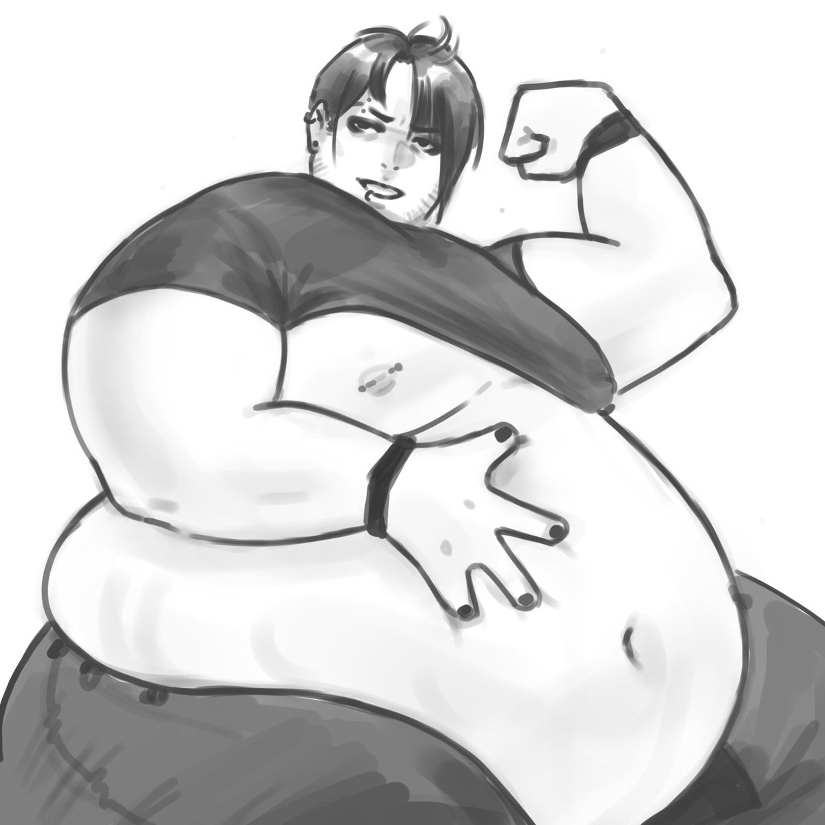 Sometimes all you need is a huge goth bf who can take care of you 

#ssbhm #ffa #feedism #weightgain