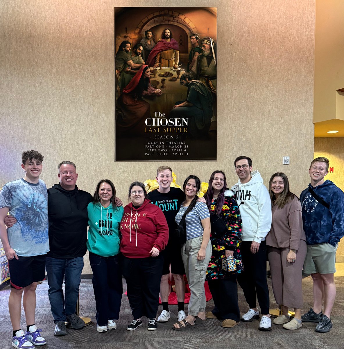 Took my family and friends to The Chosen Last Supper Part 1 last night... Love seeing them react in real-time. :)