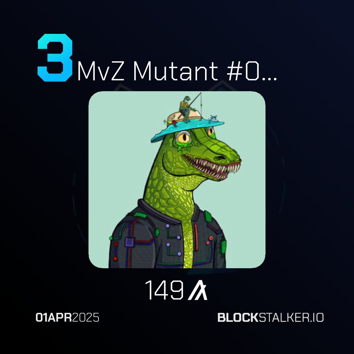 BlockStalkerBot's tweet image. BlockStalker.IO Daily Digest
Top 3 NFT Sales 🖼️
└ 🥇 Shep #733
└ 🥈 MvZ Mutant #2664
└ 🥉 MvZ Mutant #0940