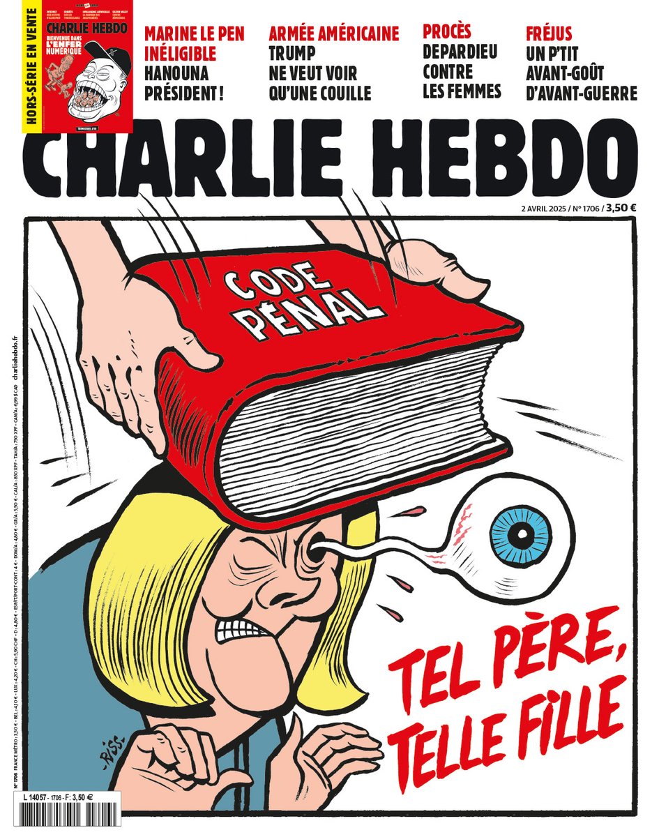 Tel père, telle fille

Retrouvez :

👉 Hanouna 2027 : et si c'était lui ?
👉 Reportage : à Fréjus, un avant-goût d'avant-guerre
👉 Armée américaine : Trump fait la chasse à la diversité

En vente mercredi