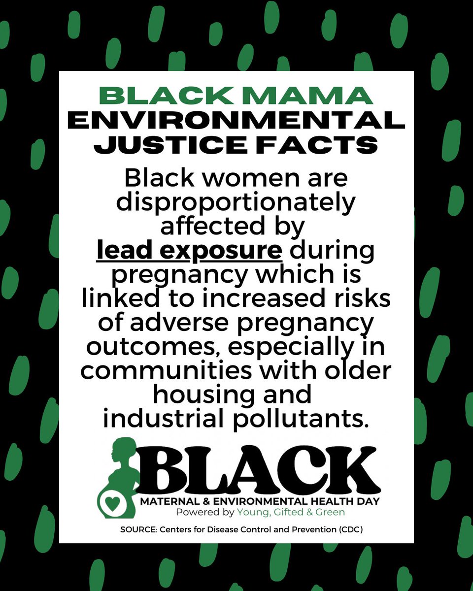 Lead exposure is a serious threat to the health of pregnant Black women and their babies. It can result in low birth weight, preterm birth, and long-term developmental issues. #BMEHDay #LeadFreeUSA