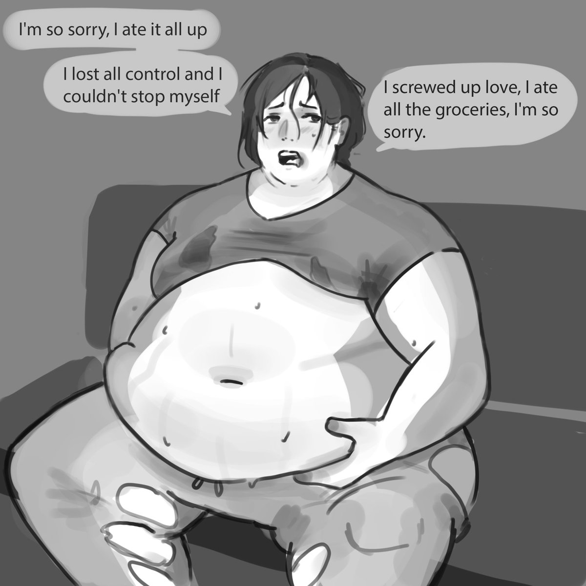 Feedee stays home to fulfill his kink 

#ssbhm #ffa #feedism #weightgain