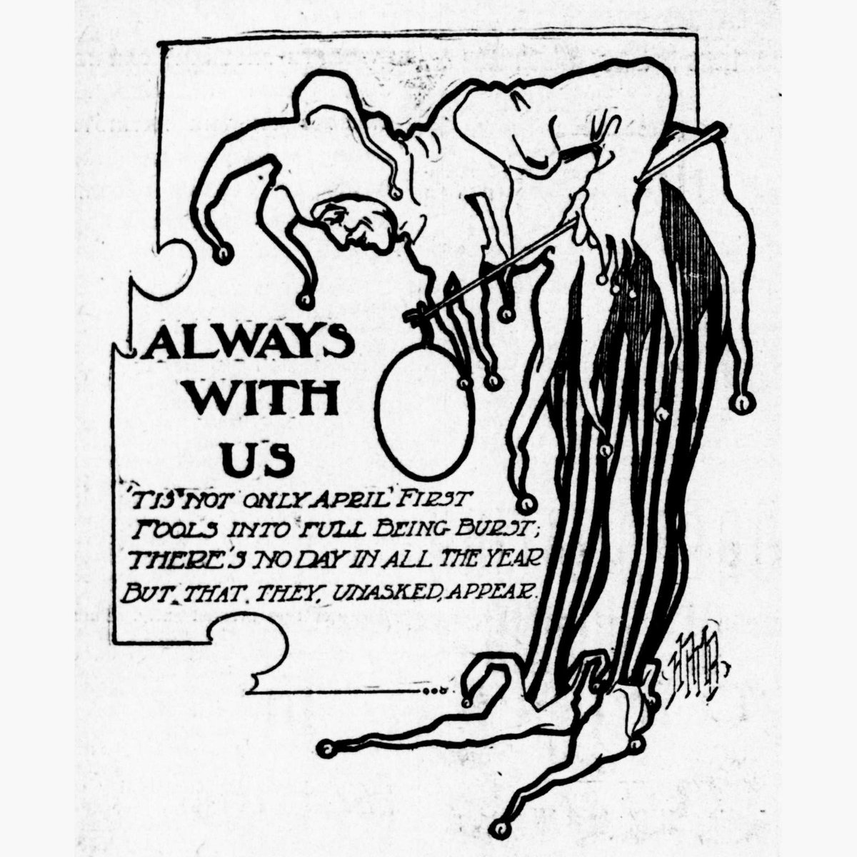 A word on #AprilFoolsDay from the 1906 Pensacola Journal <a href="/pnj/">PNJ</a> 
Image source: bit.ly/NDNP_AFD25 
#VintageNewspapers