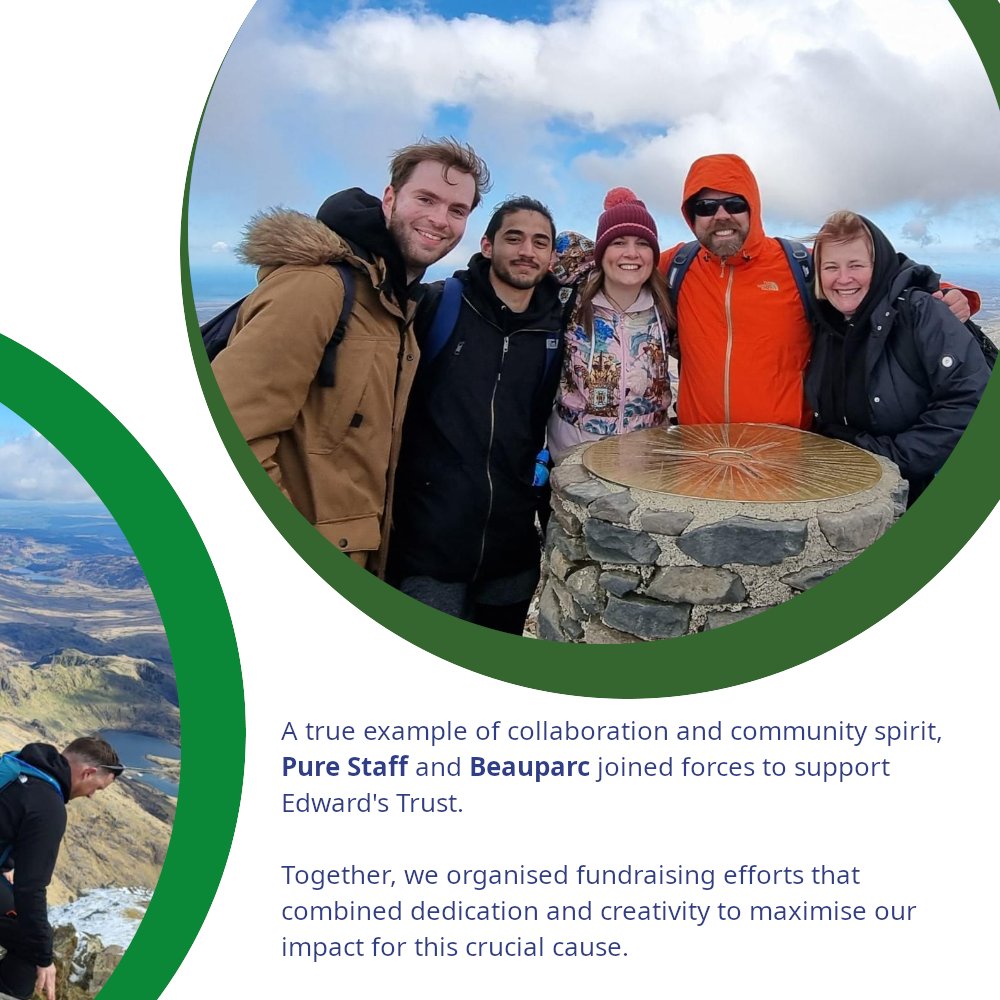 PureStaffLtd's tweet image. 🎉 Pure Staff &amp;amp; Beauparc conquered the Snowdon Challenge and raised an amazing £9,030 for Edward’s Trust! 

Read more 👉 purestaff.co.uk/pure-staff-bea…

#SnowdonChallenge #EdwardsTrust #Charity #Teamwork #MakingADifference