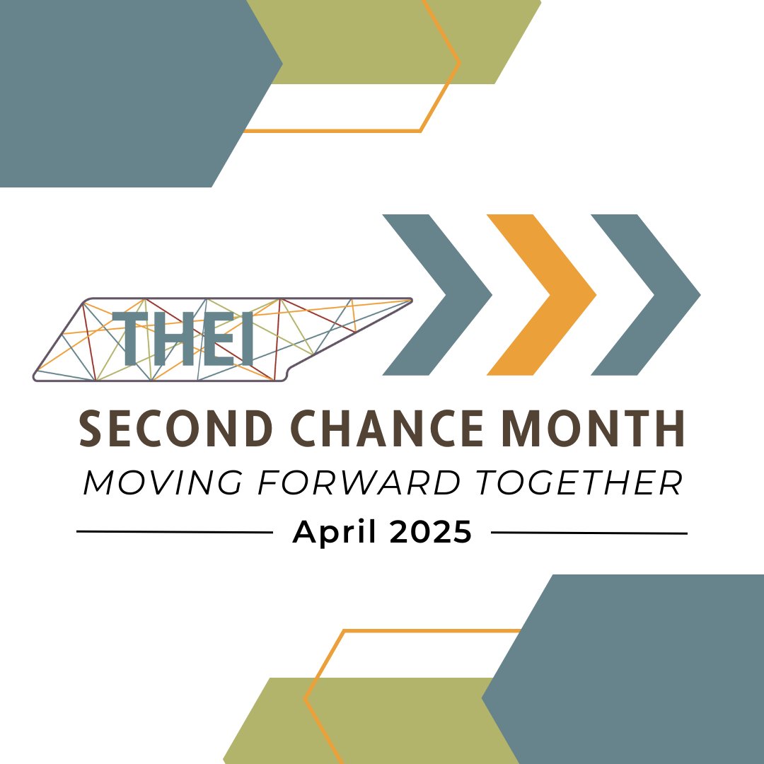 THEInitiativeTN's tweet photo. April is Second Chance Month—a time to raise awareness and support for justice-impacted individuals. THEI believes that true justice goes beyond second chances—it’s about expanding opportunity and ensuring access to education and the resources needed to thrive. https://t.co/RUlKgfpREh