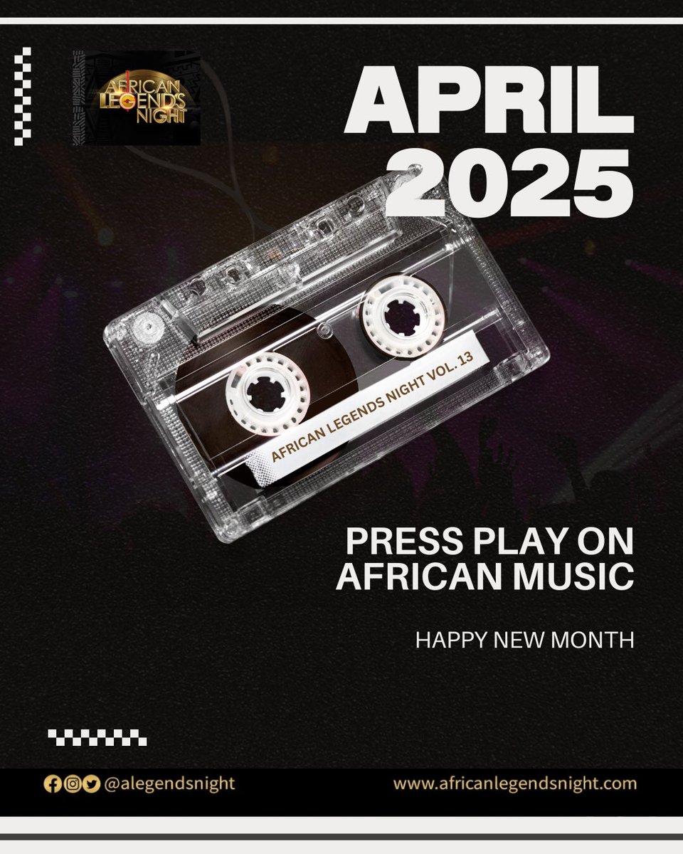 From Soweto to Nairobi to Cairo to Accra, our music tells stories. The drums, the beats, the vibes—always alive.
Press play on African Music! 

#AfricanLegendsNight
#NewMonth
#April