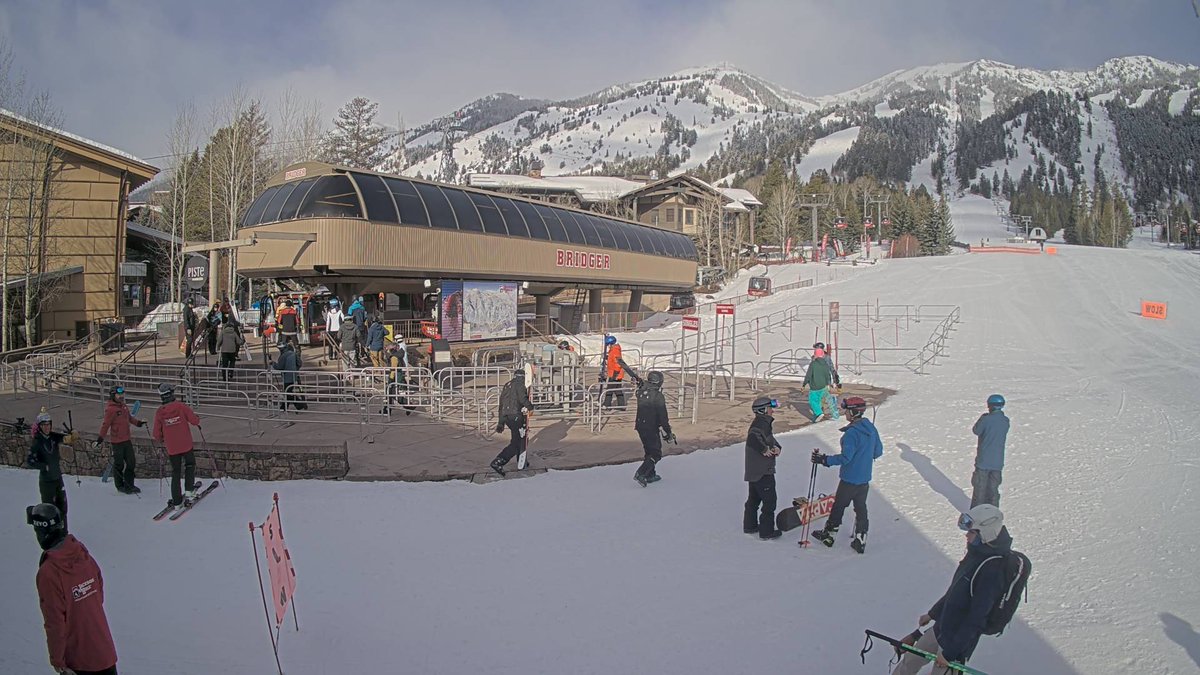 Views for days! The webcam view today from <a href="/jhski/">Jackson Hole</a> See more webcams and snow reports at onthesnow.com, or on our app.