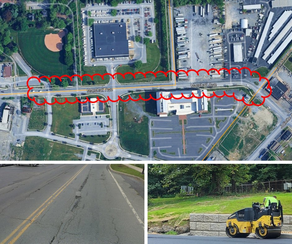 .<a href="/cityoflancaster/">City of Lancaster</a> is planning on completing roadway base repairs on Marshall Avenue between Lititz Pike (S.R. 501) &amp; Stadium Road starting on Monday April 7, with work expected to last the entire week. Two lanes of traffic are expected to be maintained during this project.