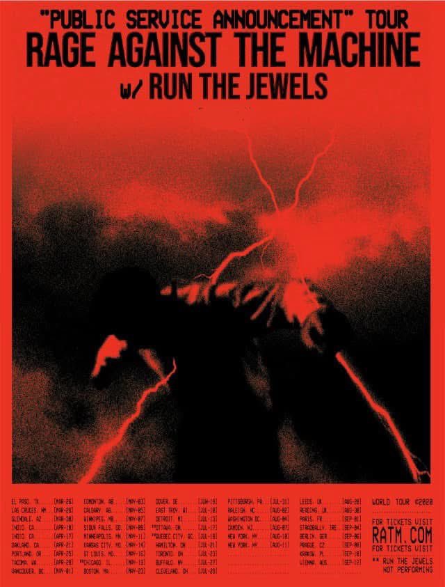 I just want to thank the Huntridge theater for giving me a guest list tonight for the Rage Against The Machine reunion. Doors open at six. Drop my name at the door. <a href="/RATMofficial/">Rage Against The Machine</a>