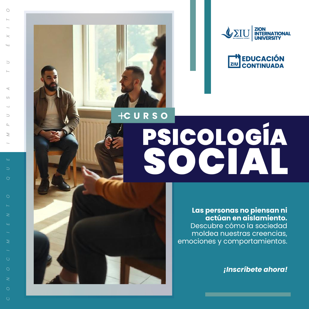 ZionTvOnline's tweet image. 🤔 ¿Cómo influye la sociedad en tus pensamientos y decisiones?

Descúbrelo con el Curso de Psicología Social de ZIU y aprende sobre la mente en sociedad. 🌎🧠

📩 Escribe &quot;Social&quot; y obtén más información.

#Psicología #InteracciónSocial #ZionTV #Aprendizaje