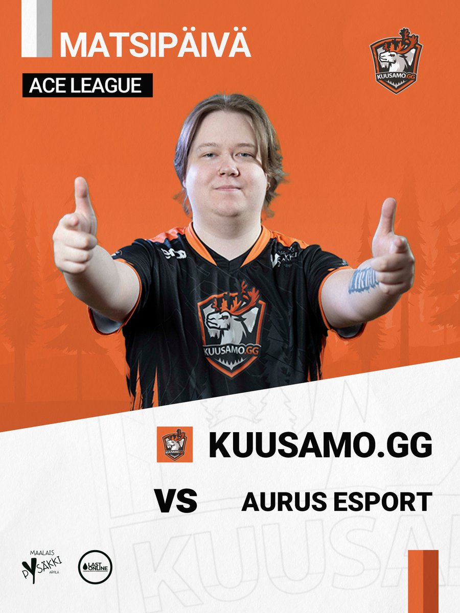 KUUSAMO.gg (@kuusamogg) on Twitter photo Voitettiin tällä kuvalla eilenki, joten miksei tänäänki?
🏆 Ace League Div2
⏰ 20.00
📺 twitch.tv/kuusamogg 📢 <a href="/KallePiispa/">Kalle Piispa</a>
🎙️ Illan haastattelussa: <a href="/abe666cs/">Joni Saarinen</a> Voitettiin tällä kuvalla eilenki, joten miksei tänäänki?
🏆 Ace League Div2
⏰ 20.00
📺 twitch.tv/kuusamogg 📢 <a href="/KallePiispa/">Kalle Piispa</a>
🎙️ Illan haastattelussa: <a href="/abe666cs/">Joni Saarinen</a>