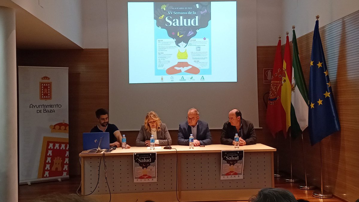 Inauguración de la semana de la Salud en las que colabora el Centro del Profesorado con la II Jornada Salud y Educación que tendrá lugar este jueves dia 3 de abril a partir de las 9:30 en el Salón de actos del Museo arqueológico de Baza