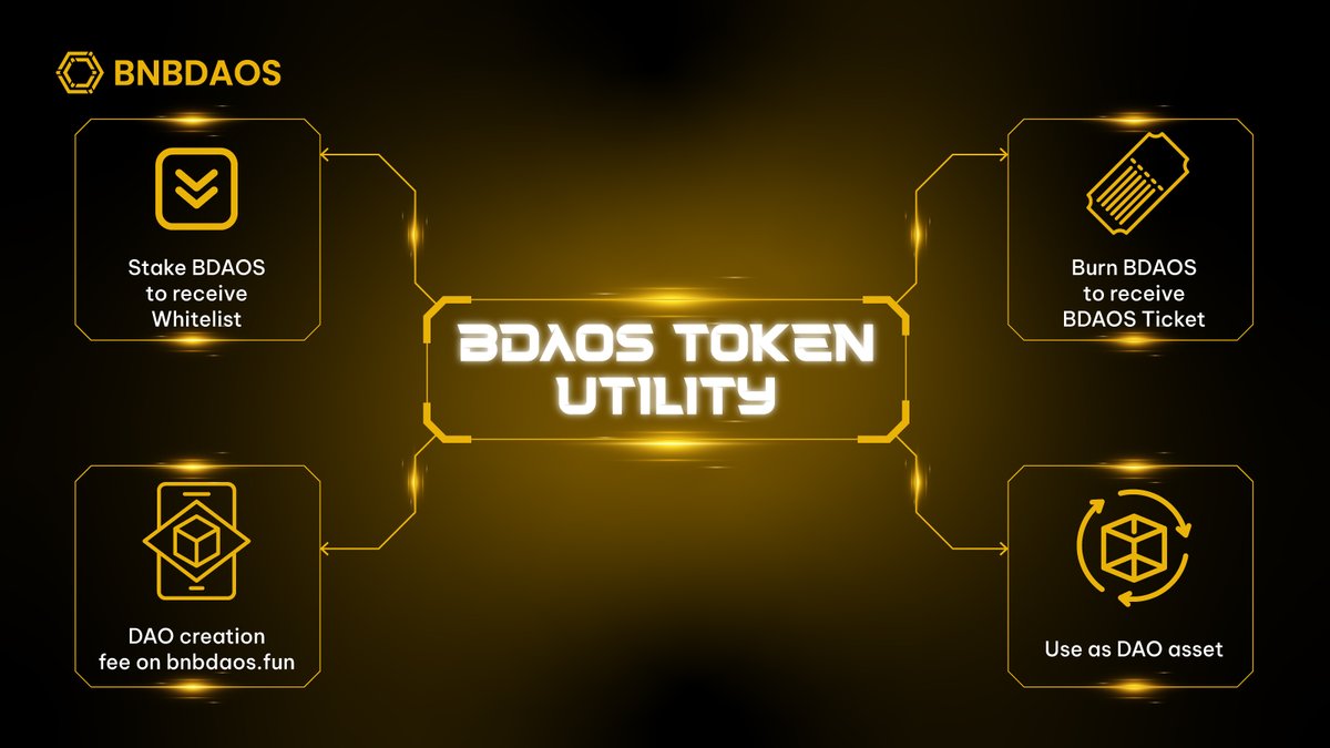 📌 What Can You Do with BDAOS?

$BDAOS is the core token of the BNBDAOS platform—designed to help you join, build, and grow DAOs. Here's how it works:

1️⃣ Stake for Whitelist Access
Stake your $BDAOS to earn points. These points determine your allocation in the exclusive "Staker