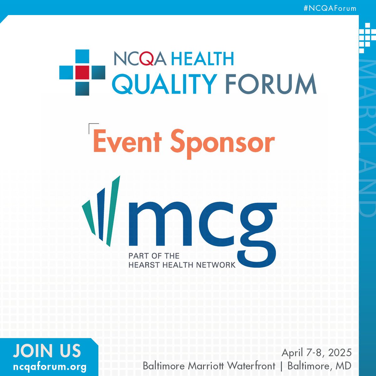 NCQA (@ncqa) on Twitter photo We are proud to have <a href="/MCG_Health/">MCG</a> as an event sponsor for the #NCQAForum! We appreciate their support and all that they do to gives healthcare organizations confidence in their patient-centered care decisions.
⏰ There is still time left. Register today: bit.ly/3DW0W5D We are proud to have <a href="/MCG_Health/">MCG</a> as an event sponsor for the #NCQAForum! We appreciate their support and all that they do to gives healthcare organizations confidence in their patient-centered care decisions.
⏰ There is still time left. Register today: bit.ly/3DW0W5D
