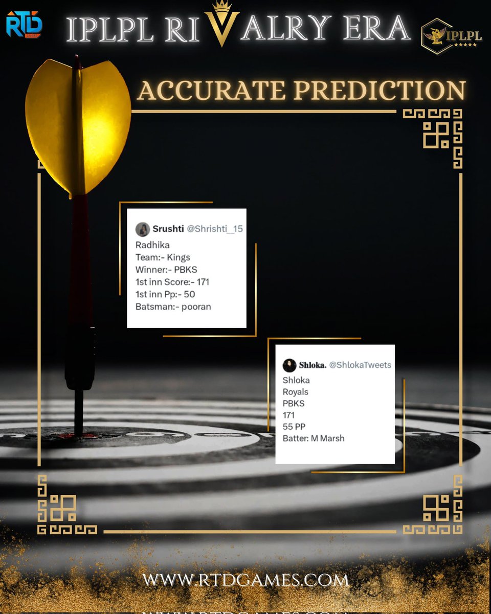 Congratulations <a href="/ShlokaTweets/">𝐒𝐡𝐥𝐨𝐤𝐚.</a> &amp; <a href="/RadhikaShines_/">Radhika!✯</a> for Predicting Accurate 1st Innings Score in #LSGvsPBKS match.

Well done 🎉

#IPLPL