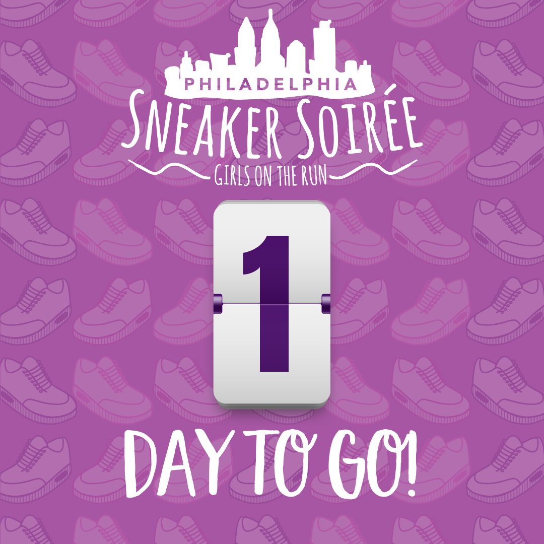 ✨ONE✨ day to go! 🎉 Lace up for an unforgettable night supporting Girls on the Run Philly! 👟💜 Who’s excited?! Drop a 🏃‍♀️ if we’ll see you there!

🎟️ Get your tickets now: ow.ly/iFsA50Vsost

#SneakerSoiree #GOTRPhilly #CountdownIsOn <a href="/Monee__11/">Mo'ne Davis</a> <a href="/amyfadoolNBCS/">Amy Fadool Kane</a>