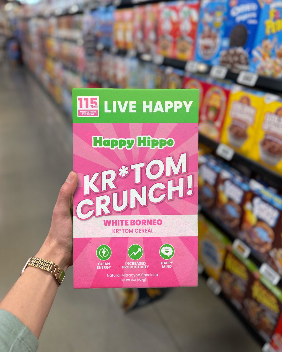 🚨 New Product Alert 🚨

Introducing Kr*tom Crunch Cereal 🌿🥣 - a bold, crunchy breakfast with Krtom extract* for a morning boost!

🌱 100% Organic Krtom
🥣 Sweet &amp; crunchy
💡 Boosts energy &amp; focus

Available TODAY only 🤩

#AprilFoolDay