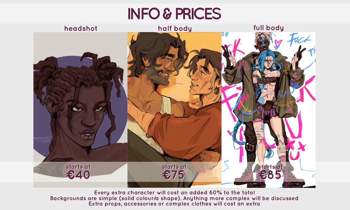 mardyart's tweet image. (rts are appreciated🤍)
COMMISSIONS INFO
New commissions sheet ayeeee. Details and such in the form below heh
Thank you for the interest 🖤