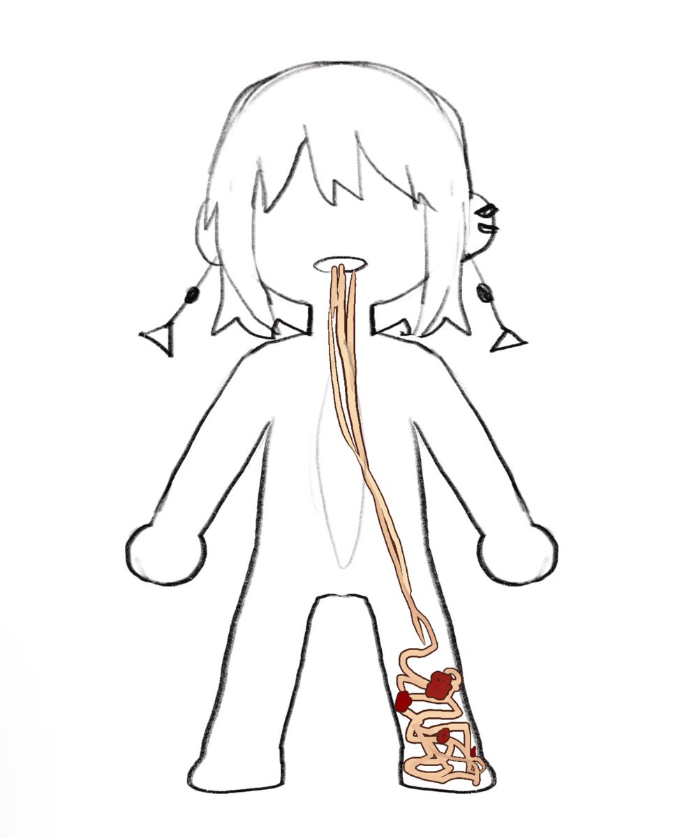 wait so does this happen when she eats stuff? does she have spaghetti legs. 