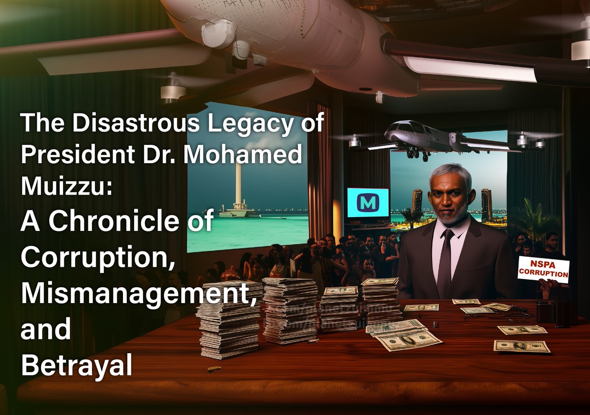 planetzuimmu's tweet photo. President Dr. Mohamed Muizzu’s tenure will be remembered not for its promises of progress but for its alarming descent into corruption, reckless decision-making, and political betrayal. His rise to power was paved with opportunistic maneuvering, and his governance has been a relentless onslaught of mismanagement and self-serving policies.

---

From Technocrat to Political Opportunist: Muizzu’s Rise to Power

Dr. Mohamed Muizzu initially built his reputation as Minister of Housing, where he spearheaded large-scale infrastructure projects such as the Sinamalé Bridge and various land reclamation projects. These projects, though visibly impressive, were riddled with financial opacity, raising suspicions of misallocation of funds. His tenure as Mayor of Malé City was a mere stepping stone in his calculated climb to the presidency.

The most treacherous act of his career, however, came when he betrayed his political mentor, former President Abdulla Yameen Abdul Gayyoom. After Yameen’s imprisonment, Muizzu wasted no time in seizing control of the People’s National Congress (PNC), pushing Yameen’s loyalists aside and assuming power without any legitimate claim to the political legacy he had previously vowed to uphold. His rise was built on deceit, and his presidency has continued on that same foundation of duplicity.

---

A Presidency Defined by Incompetence and Catastrophic Decisions

1.⁠ ⁠The Reckless Rasmalé Reclamation Project

The Rasmale’ reclamation project stands as a glaring example of President Muizzu’s lack of foresight. The project, promoted under the guise of urban expansion, has sparked significant environmental and economic concerns. Despite warnings from experts about the potential destruction of marine ecosystems and the risks of coastal erosion, Muizzu pushed ahead with the project, blatantly disregarding the long-term consequences for short-term political gain.

2.⁠ ⁠The Foolish Increase in Cigarette Duty

One of Muizzu’s most ill-conceived economic policies was the drastic increase in cigarette duty, a move he foolishly believed would sustain government revenue. Instead, it resulted in a complete financial disaster, slashing monthly cigarette tax revenue from over MVR 100 million to a mere MVR 5 million. The Maldivian cigarette market was quickly overrun by smugglers who now control a black market, further proving Muizzu’s incompetence in understanding basic economic principles. His administration claims the tax hike was intended to curb smoking, but in reality, it has only fueled illegal trade, rendering the policy a spectacular failure.

3.⁠ ⁠The NSPA Corruption Scandal: A Financial Black Hole

Perhaps the most damning scandal of Muizzu’s presidency is the blatant misuse of funds within the National Social Protection Agency (NSPA). Under his administration, the NSPA funneled exorbitant amounts of public money into leasing an office space for a staggering MVR 580,000 per month, ultimately spending over MVR 34.8 million in a shameless act of corruption. These funds were used to establish MMTV, a television channel built with world-class equipment under the name of an obscure individual linked to Muizzu’s own native island. The entire ordeal reeks of embezzlement, exposing yet another example of how Muizzu prioritizes personal propaganda over genuine governance.

4.⁠ ⁠The Absurd Military Expenditures: Drones and Missiles for What?

Muizzu’s administration has recklessly spent MVR 500 million on drones—expensive equipment that remains largely unused. Now, in an even more outrageous move, his government is seeking to procure surface-to-air missile systems under the pretense of “national security.” The reality, however, is far more sinister: many suspect this is a money-making scheme designed to siphon funds into Muizzu’s personal accounts. His government’s pattern of over-inflated defense contracts suggests that his true objective is not national security but personal enrichment at the expense of taxpayers.

---

A Legacy of Lies, Corruption, and Failure

President Muizzu’s tenure is nothing short of a catastrophe for the Maldives. His administration is riddled with corruption, his economic policies have backfired disastrously, and his reckless defense spending raises serious concerns about his true intentions. Public outrage has grown, with the streets echoing with accusations of “Kazzab” (liar) directed at the president. His presidency will not be remembered as a period of development but as an era of deceit, betrayal, and national decline.

The history books will not be kind to Dr. Mohamed Muizzu. They will chronicle his governance as a cautionary tale—a stark reminder of what happens when power is placed in the hands of the corrupt and the incompetent.

#maldives #mvpolitics #umair_the_vapist #dhivehingeraajje🇲🇻 #climatemafia #pizzamafia #digitalmafia #eventmafia #40crybabies #reallove #vapist_Umair #gridmafia #cigarettemafia #dhivehingeraajje