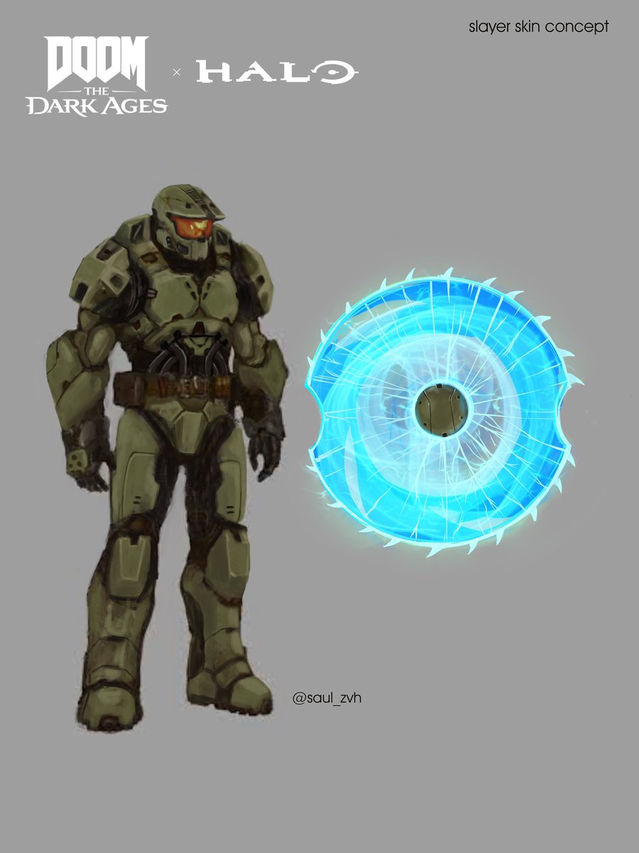 VicariousArts's tweet photo. Hi, with the launch of #DoomTheDarkAges  I’ll be making some fanart for customization 🙌 
.
.
.
@DOOM @Halo #xbox #halo https://t.co/1zGKNKCdbV