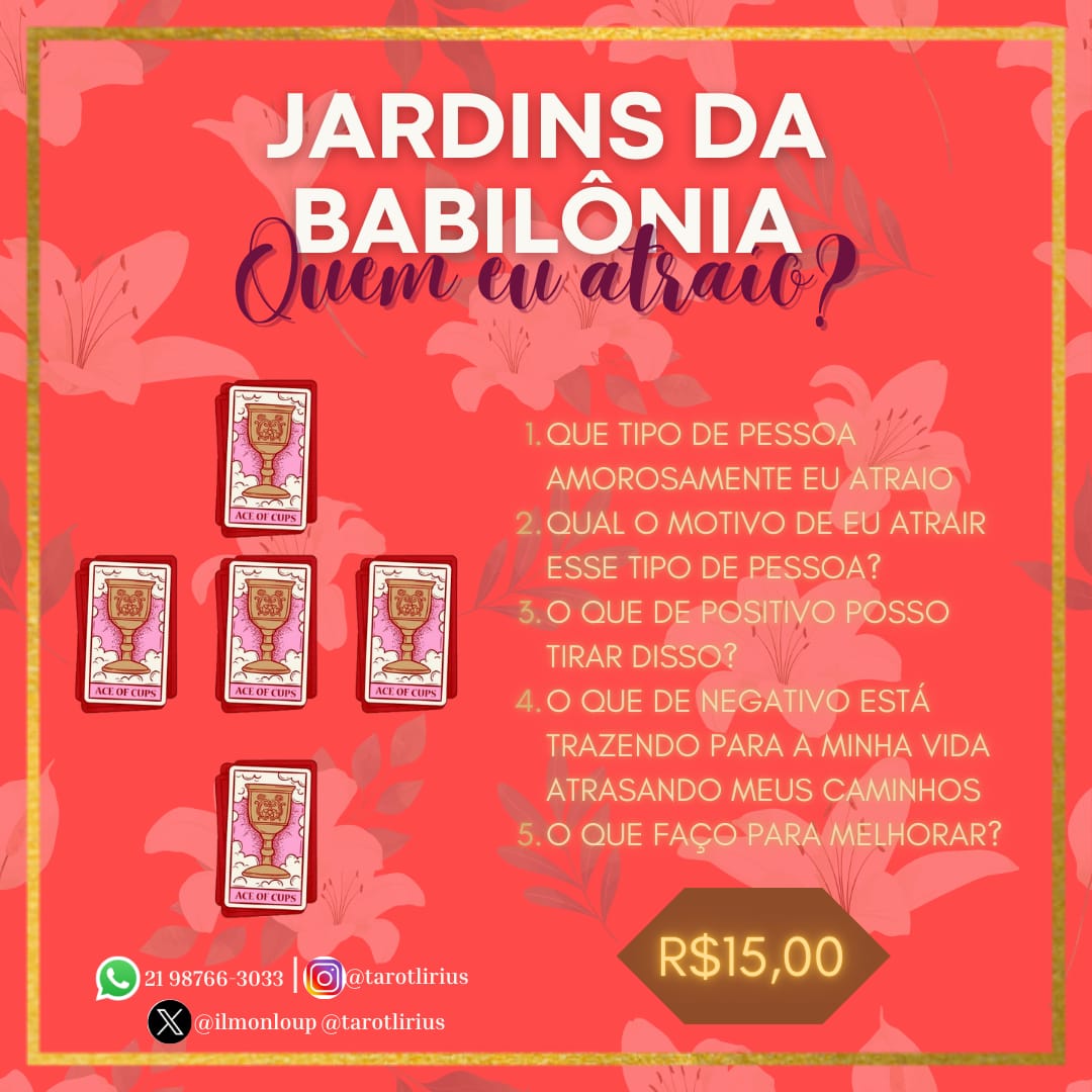 🔮✨ O Lírio realiza triagens de Tarô por um ótimo preço, ajudando você a encontrar clareza, direcionamento e respostas para suas questões. talvez o universo tenha algo importante para te dizer!

Siga <a href="/ilmonloup/">Lírio, Tarot AGENDA ABERTA</a> !

Diga que veio desse perfil,hein!