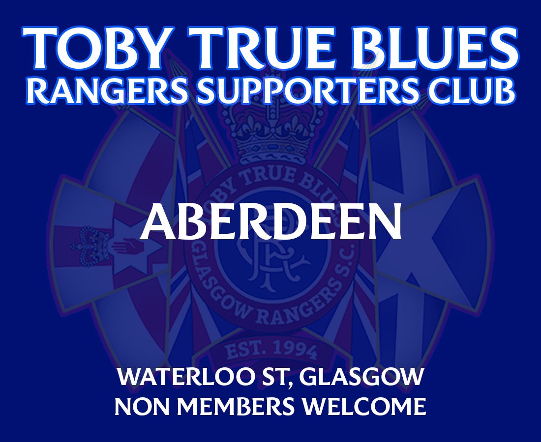 ABERDEEN BUS

Sunday 13 April, bus leaves 7:45am.

Non members welcome. Comment or DM for seats. 

Reposts are always appreciated 🇬🇧
<a href="/SeafarerMichael/">Mariner</a> 
<a href="/Rangers_Spares_/">Rangers Spares</a> 
<a href="/rangers_spare/">RangersSpareTickets🐻</a> 
<a href="/RangersRSCFlags/">RangersRSCFlags</a>