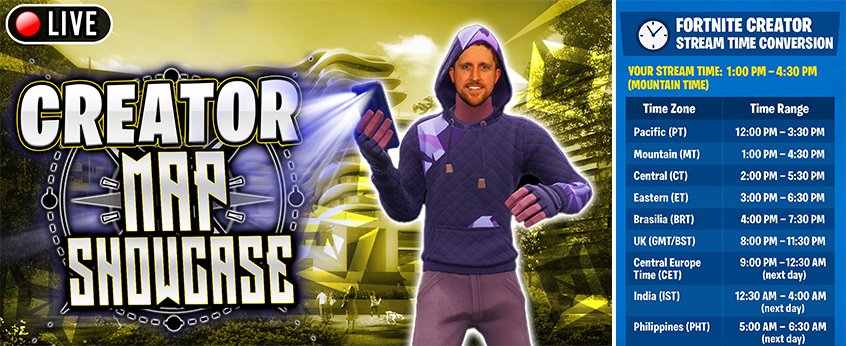🚨NOT APRIL FOOLS🚨

🔥 This Saturday, April 5th(⌚ attached), I am thrilled to announce that I will host another "Creator Showcase" Stream! 

🚀 Get ready to showcase your amazing maps! 

😎 Read the rules &amp; complete the form to submit your map. (🔗: Below)