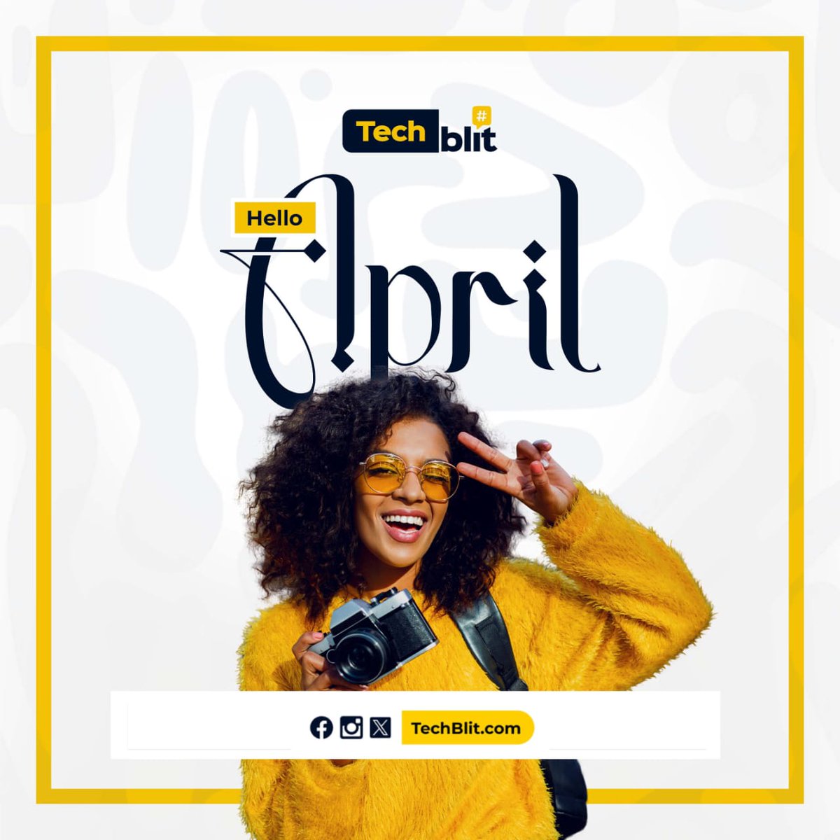 Techblitblog's tweet image. "Welcome to April!
Stay Inspired,
Stay Innovative!
TechBlit is here to fuel your month with the latest in tech, digital trends, and innovation. Let’s make this month count!
#techblit #portharcourttechblog #TechBlog #EventUpdates #EventHighlights #techblitblog