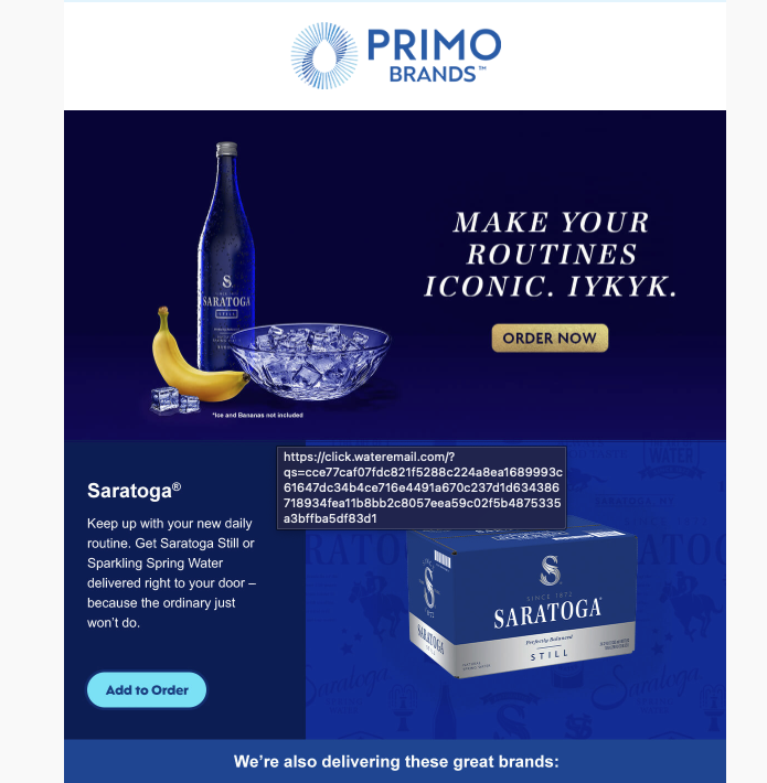well played, company that delivers my office water