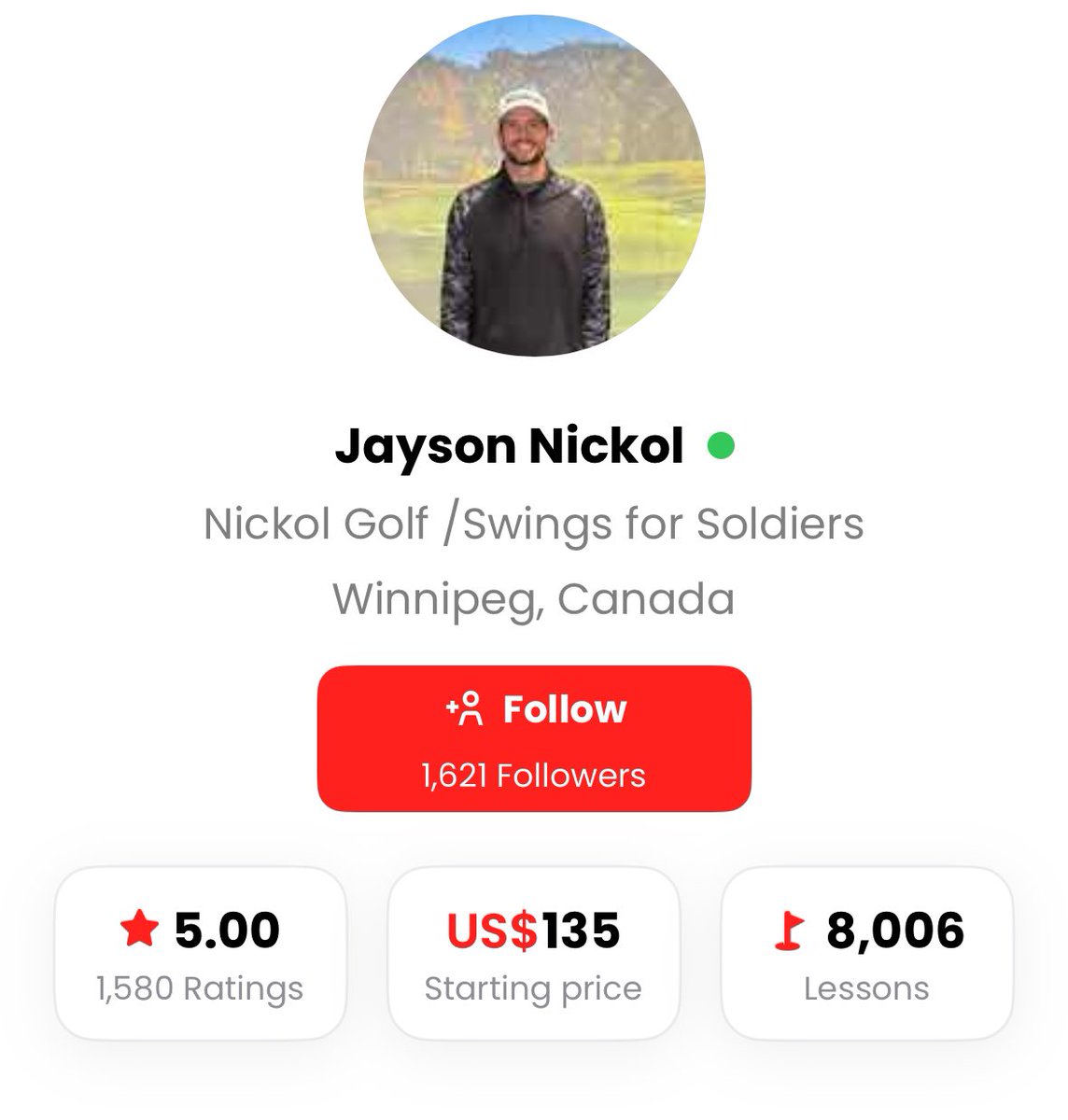 Nickolgolf's tweet photo. Want to thanks all my @skillestapp students. 

8,000 lessons and counting. 🏌️‍♂️ 

Let’s do a giveaway thread 🧵 👇 https://t.co/oePZrHRuqU