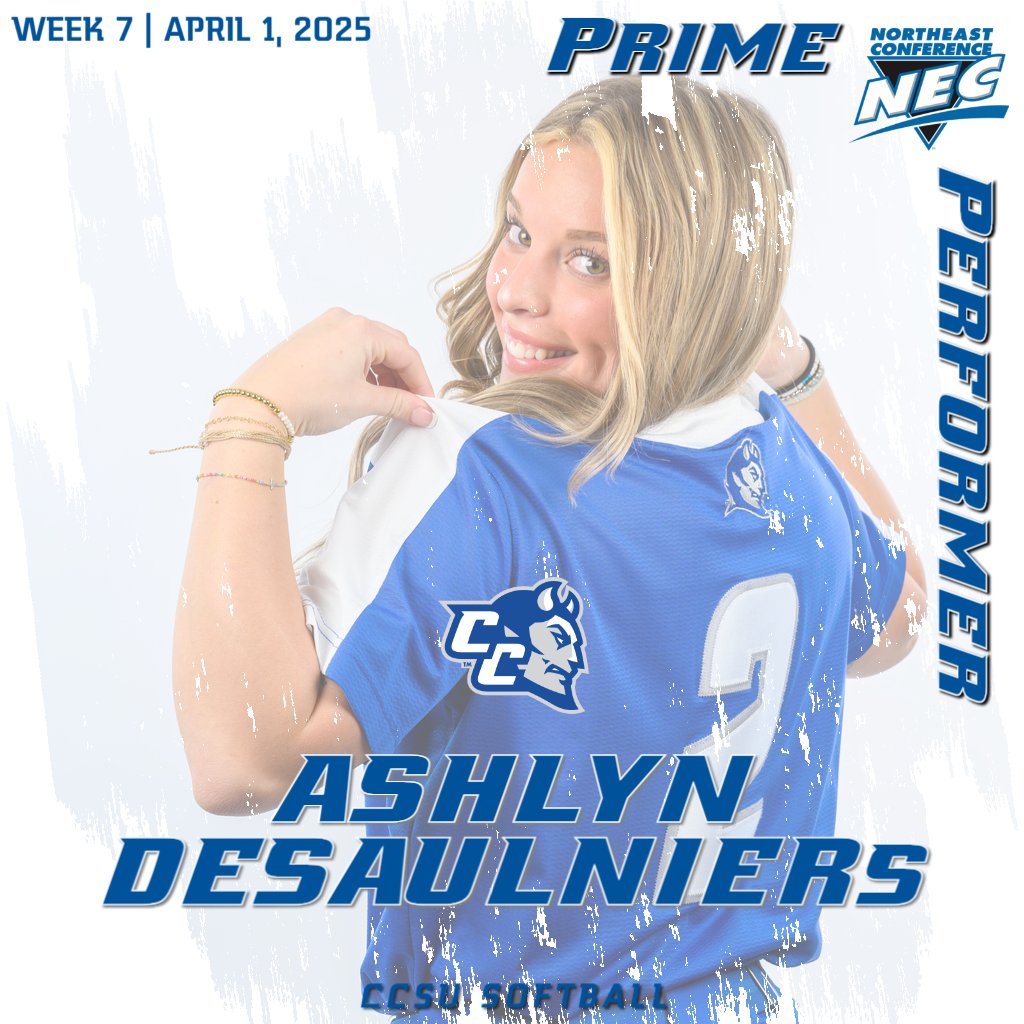CCSU Blue Devils (@ccsubluedevils) on Twitter photo 🥎 <a href="/CCSUsoftball/">CCSU Softball</a> Awards!!
🥎 Liz Hamilton <a href="/NECsports/">Northeast Conference</a> Pitcher of the Week
🥎 Ashlyn Desauliners <a href="/NECsports/">Northeast Conference</a> Prime Performer
Hamilton: Blanked St. Francis twice allowing only 9 hits with 13 K's
Desauliners: Batted .461 with a home run and 2 RBI
#GoBlueDevils #necsoftball 🥎 <a href="/CCSUsoftball/">CCSU Softball</a> Awards!!
🥎 Liz Hamilton <a href="/NECsports/">Northeast Conference</a> Pitcher of the Week
🥎 Ashlyn Desauliners <a href="/NECsports/">Northeast Conference</a> Prime Performer
Hamilton: Blanked St. Francis twice allowing only 9 hits with 13 K's
Desauliners: Batted .461 with a home run and 2 RBI
#GoBlueDevils #necsoftball