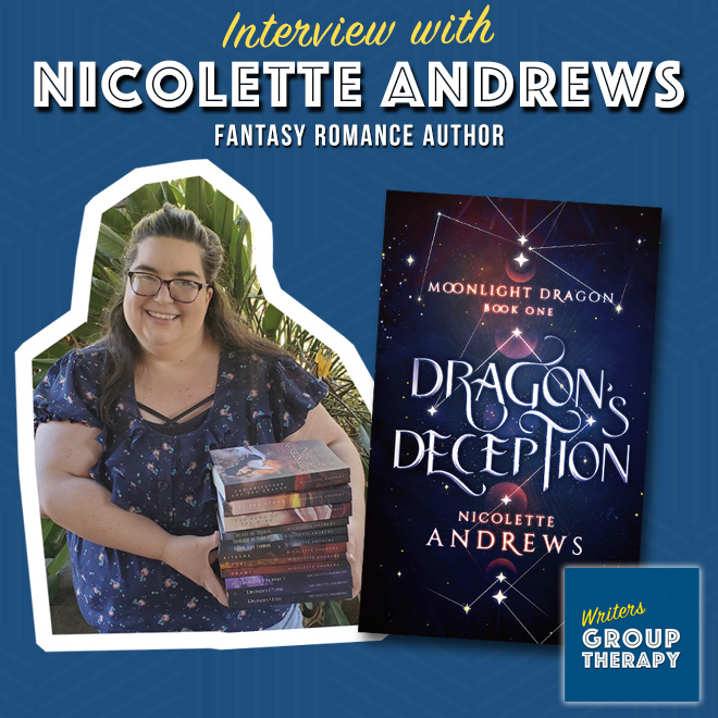 We talk with prolific Fantasy Romance author Nicolette Andrews about her writer’s journey. Listen at writersgrouptherapy.com/2025/03/31/ses… 
#fantasy #romance #novelist #fantasyromance #japanesemythology #interview #podcast #supernatural
