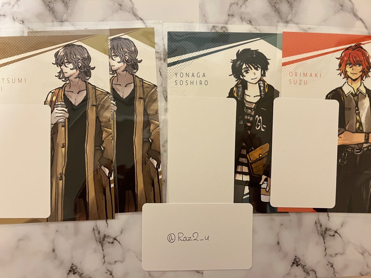 ジャックジャンヌ 4周年 4th 交換 ブロマイド フォト風 特典 JJ Gratte アニメイト グラッテ
求｜同＞異種白田
譲｜睦実 織巻 世長  オニキス
2:1など比率違いの交換でも構いません🙇🏻‍♀️郵送希望 検索からでもお気軽にお声掛けください！