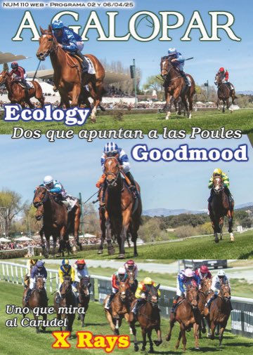 📍X Rays apunta al Carudel sin más preparatorias
📍Goodmood cotiza para la Poule con un par de “llamaditas”
📍Ecology la más rentable con 22.000 €
📍Bulnes reaparece en una clase 1 de 1.900. “Es una carrera exigente”
📍Bote Pick 4: 11.815 €
👉🏽Infórmate: noticias.agalopar.com/a-galopar-110-…