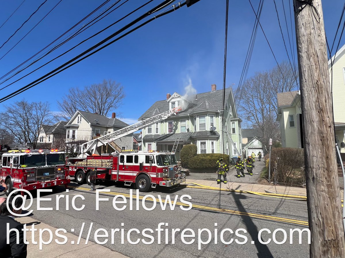 On scene of the 2nd alarm fire in Waltham. <a href="/ctfirephoto/">CT Fire Photo</a> <a href="/NFirenews/">Northeast Firenews</a>