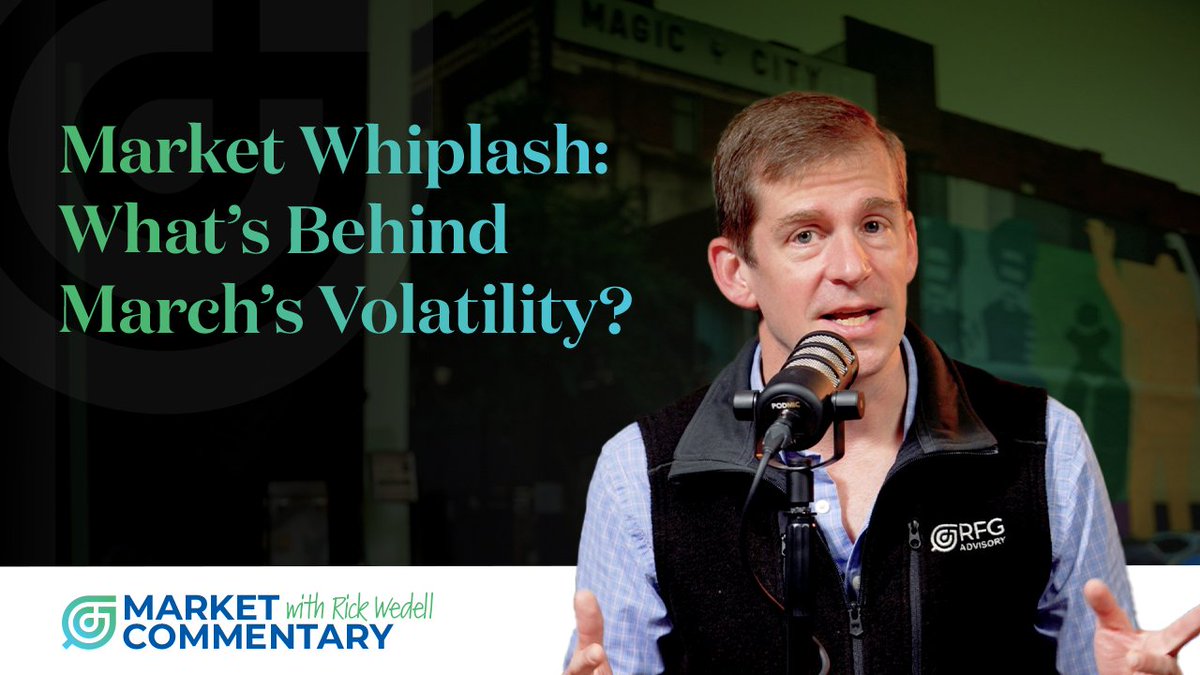 🎢 March has been a wild ride for the markets.

In this edition of our Market Commentary, RFG President &amp; CIO Rick Wedell breaks down why investors are feeling whiplash as Q1 closes with the S&amp;P 500 down around 6%.

Check out the full commentary here: bit.ly/4ierDAJ