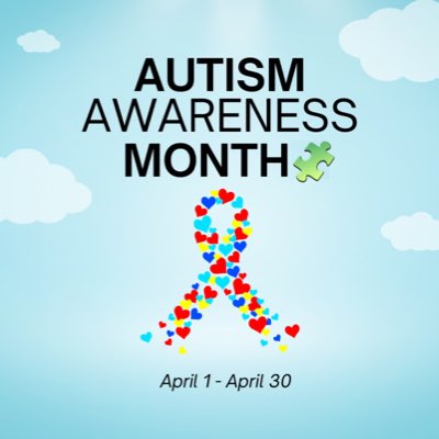 Remember to wear blue tomorrow, April 2nd, for World Autism Awareness Day 🧩💙
