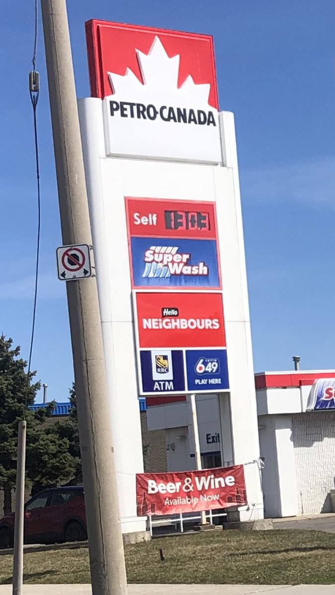 Gas is over 20 cents a litre cheaper today.

You can thank Mark Carney for that.

#ElbowsUpCanada